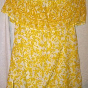 Lane Bryant 18/20 yellow of the shoulder shirt